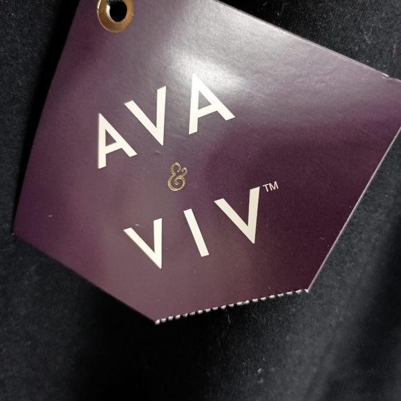 NWT AVA & VIV PLUS SIZE SKINNY ANKLE PULL ON PANT IN BLACK SIZE 3X - Picture 6 of 6